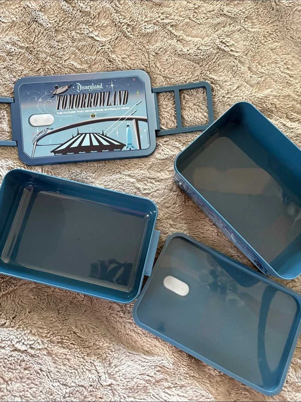 Disneyland Tomorrowland Themed Bento Box - Blue